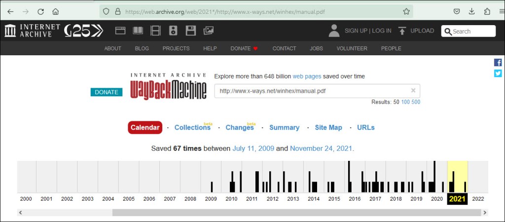 Previous Versions of the X-Ways Forensics/WinHex Manual